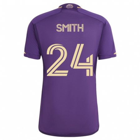 Kandiny Niño Camiseta Kyle Smith #24 Violeta 1ª Equipación 2023/24 La Camisa Chile