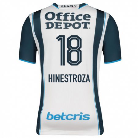 Kandiny Niño Camiseta Marino Hinestroza #18 Armada 1ª Equipación 2023/24 La Camisa Chile