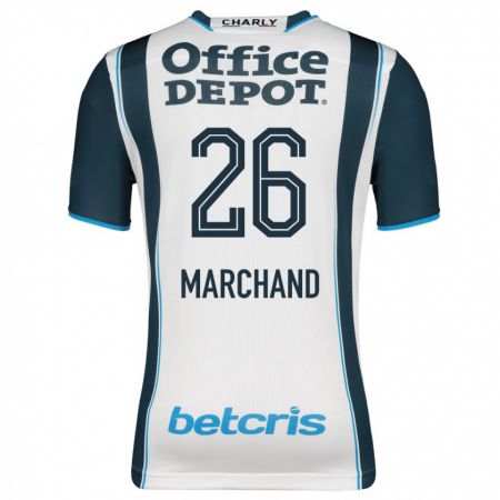 Kandiny Niño Camiseta Jahaziel Marchand #26 Armada 1ª Equipación 2023/24 La Camisa Chile