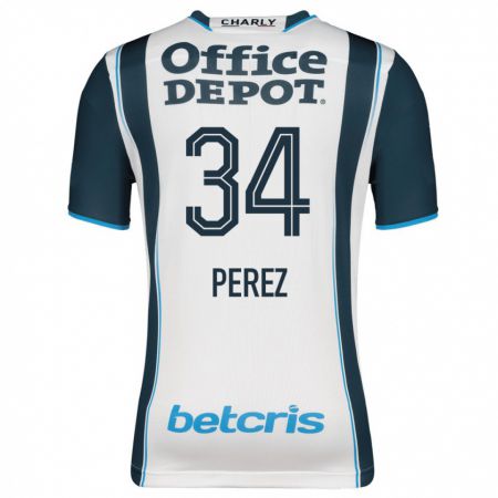 Kandiny Niño Camiseta Julio Pérez #34 Armada 1ª Equipación 2023/24 La Camisa Chile