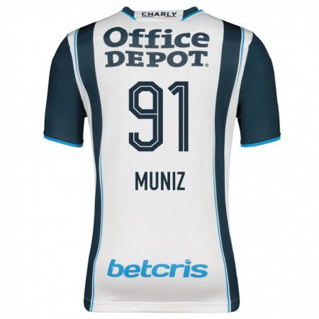 Kandiny Niño Camiseta Brandon Muñiz #91 Armada 1ª Equipación 2023/24 La Camisa Chile