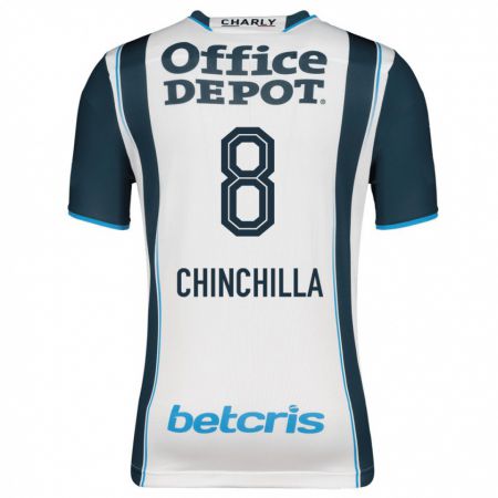 Kandiny Niño Camiseta Priscila Chinchilla #8 Armada 1ª Equipación 2023/24 La Camisa Chile