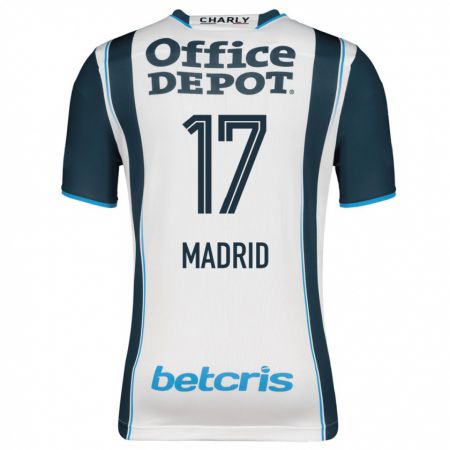 Kandiny Niño Camiseta Yanín Madrid #17 Armada 1ª Equipación 2023/24 La Camisa Chile