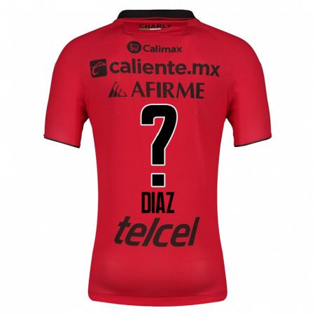 Kandiny Niño Camiseta Benny Díaz #0 Rojo 1ª Equipación 2023/24 La Camisa Chile