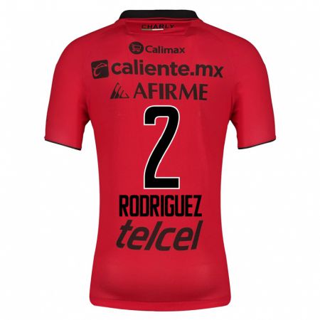 Kandiny Niño Camiseta Antonio Rodríguez #2 Rojo 1ª Equipación 2023/24 La Camisa Chile