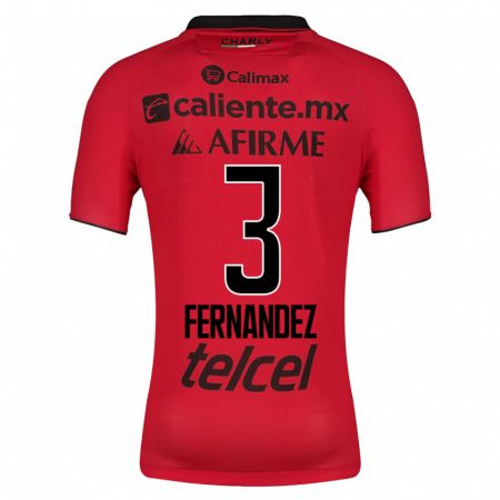 Kandiny Niño Camiseta Rafael Fernández #3 Rojo 1ª Equipación 2023/24 La Camisa Chile