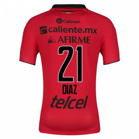 Kandiny Niño Camiseta Ricardo Díaz #21 Rojo 1ª Equipación 2023/24 La Camisa Chile