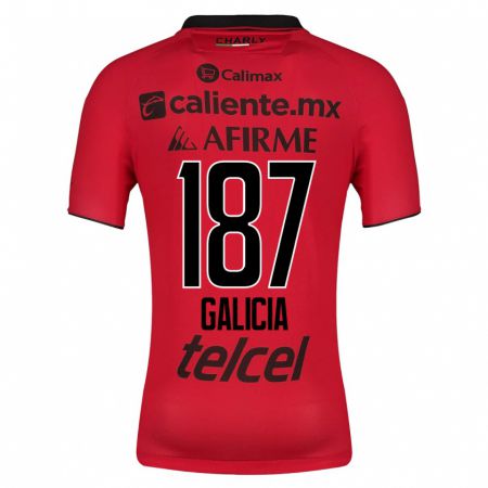 Kandiny Niño Camiseta Carlos Galicia #187 Rojo 1ª Equipación 2023/24 La Camisa Chile