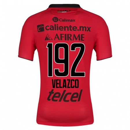 Kandiny Niño Camiseta Emiliano Velazco #192 Rojo 1ª Equipación 2023/24 La Camisa Chile