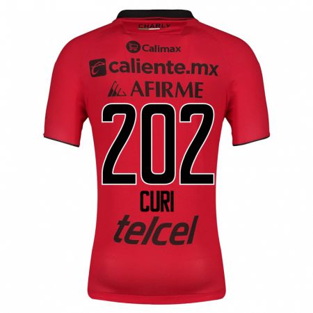 Kandiny Niño Camiseta Sahid Curi #202 Rojo 1ª Equipación 2023/24 La Camisa Chile
