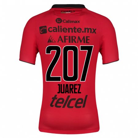 Kandiny Niño Camiseta José Juárez #207 Rojo 1ª Equipación 2023/24 La Camisa Chile