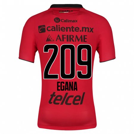Kandiny Niño Camiseta Arath Egaña #209 Rojo 1ª Equipación 2023/24 La Camisa Chile