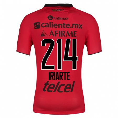 Kandiny Niño Camiseta Oliver Iriarte #214 Rojo 1ª Equipación 2023/24 La Camisa Chile