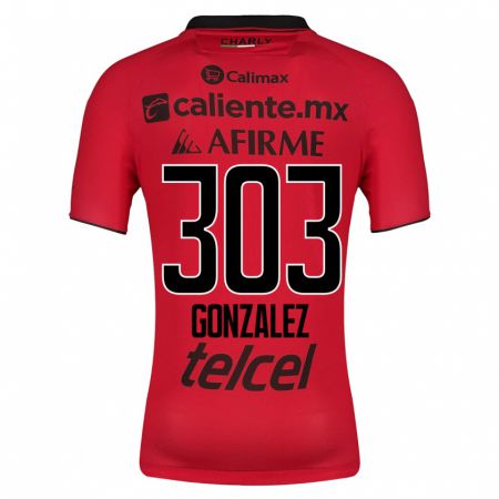 Kandiny Niño Camiseta Osmar González #303 Rojo 1ª Equipación 2023/24 La Camisa Chile