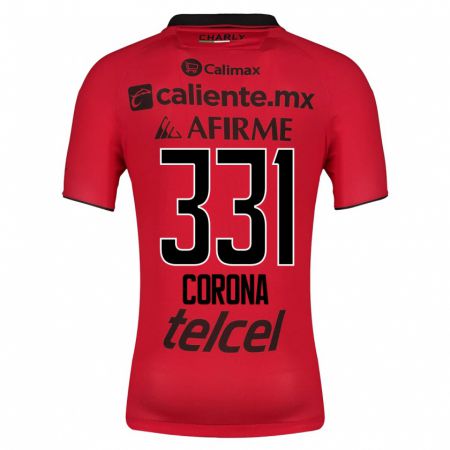 Kandiny Niño Camiseta José Corona #331 Rojo 1ª Equipación 2023/24 La Camisa Chile