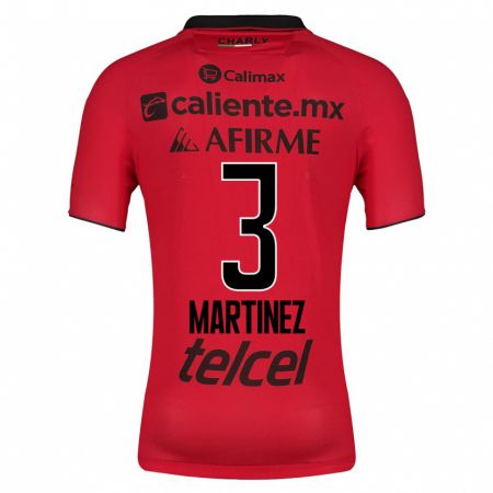 Kandiny Niño Camiseta Nathaly Martínez #3 Rojo 1ª Equipación 2023/24 La Camisa Chile