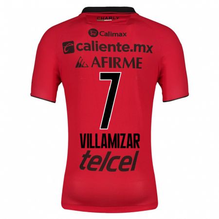 Kandiny Niño Camiseta Paola Villamizar #7 Rojo 1ª Equipación 2023/24 La Camisa Chile