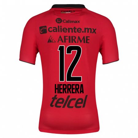 Kandiny Niño Camiseta Melissa Herrera #12 Rojo 1ª Equipación 2023/24 La Camisa Chile