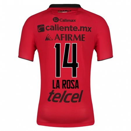Kandiny Niño Camiseta Joselyn De La Rosa #14 Rojo 1ª Equipación 2023/24 La Camisa Chile