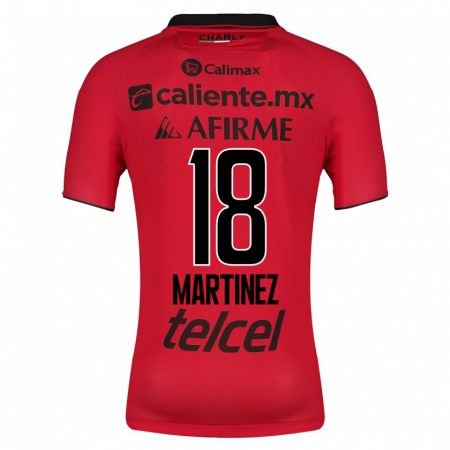 Kandiny Niño Camiseta Natividad Martínez #18 Rojo 1ª Equipación 2023/24 La Camisa Chile