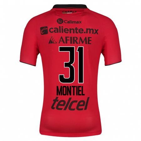 Kandiny Niño Camiseta Abril Montiel #31 Rojo 1ª Equipación 2023/24 La Camisa Chile