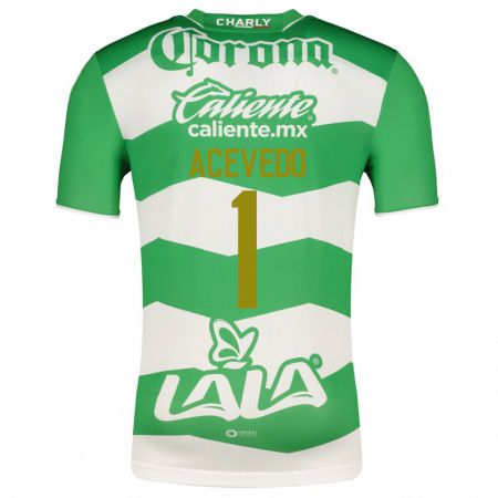 Kandiny Niño Camiseta Carlos Acevedo #1 Verde 1ª Equipación 2023/24 La Camisa Chile