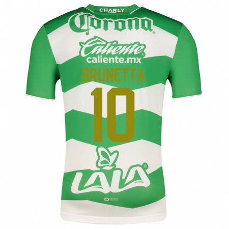 Kandiny Niño Camiseta Juan Brunetta #10 Verde 1ª Equipación 2023/24 La Camisa Chile