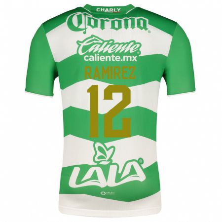 Kandiny Niño Camiseta Santiago Ramírez #12 Verde 1ª Equipación 2023/24 La Camisa Chile