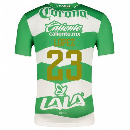 Kandiny Niño Camiseta Raúl López #23 Verde 1ª Equipación 2023/24 La Camisa Chile