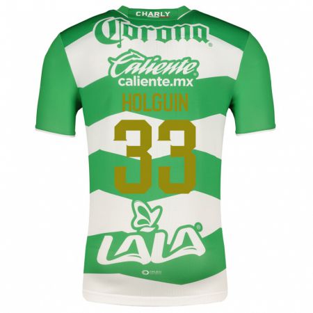Kandiny Niño Camiseta Héctor Holguín #33 Verde 1ª Equipación 2023/24 La Camisa Chile