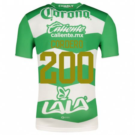 Kandiny Niño Camiseta Mario Cordero #200 Verde 1ª Equipación 2023/24 La Camisa Chile