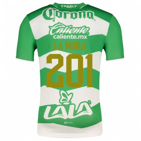 Kandiny Niño Camiseta Luis De La Mora #201 Verde 1ª Equipación 2023/24 La Camisa Chile