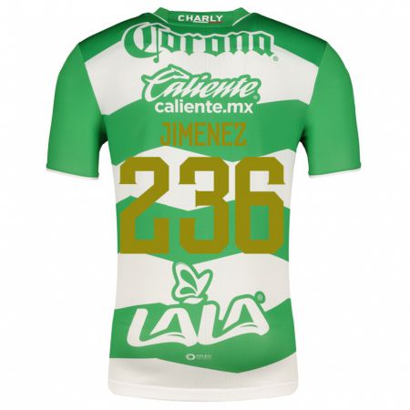 Kandiny Niño Camiseta Tahiel Jiménez #236 Verde 1ª Equipación 2023/24 La Camisa Chile