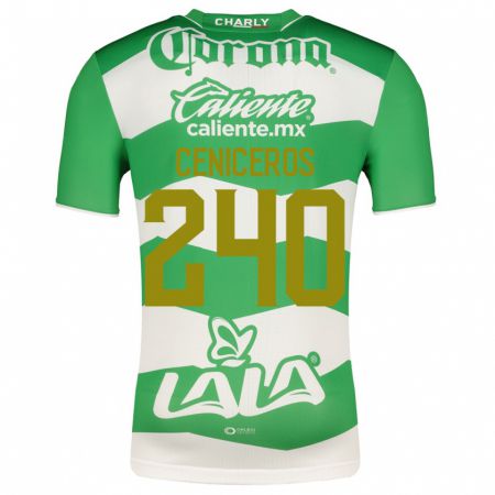 Kandiny Niño Camiseta Carlos Ceniceros #240 Verde 1ª Equipación 2023/24 La Camisa Chile