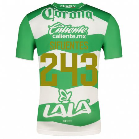 Kandiny Niño Camiseta José Sifuentes #243 Verde 1ª Equipación 2023/24 La Camisa Chile