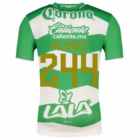 Kandiny Niño Camiseta Carlos Meléndez #244 Verde 1ª Equipación 2023/24 La Camisa Chile
