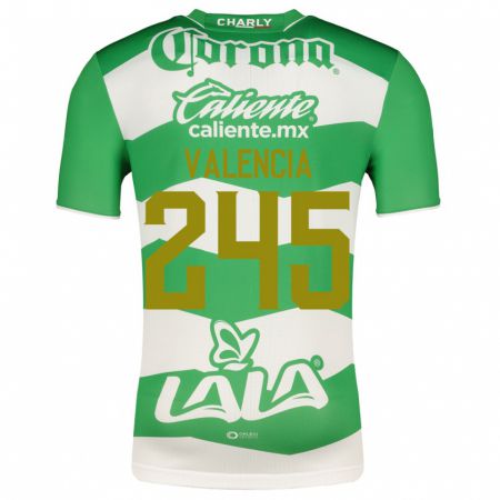 Kandiny Niño Camiseta Álex Valencia #245 Verde 1ª Equipación 2023/24 La Camisa Chile