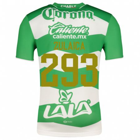 Kandiny Niño Camiseta José Zulaica #293 Verde 1ª Equipación 2023/24 La Camisa Chile
