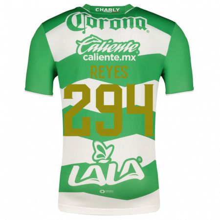 Kandiny Niño Camiseta Máximo Reyes #294 Verde 1ª Equipación 2023/24 La Camisa Chile
