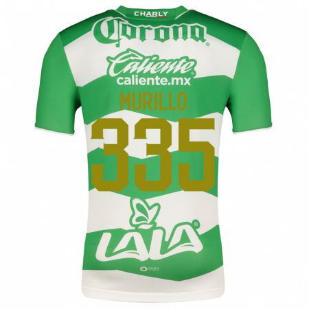 Kandiny Niño Camiseta Doryan Murillo #335 Verde 1ª Equipación 2023/24 La Camisa Chile