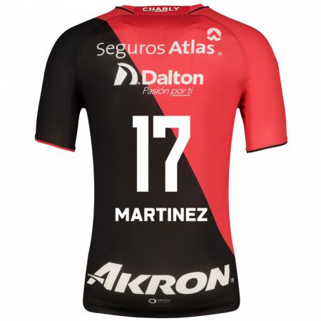 Kandiny Niño Camiseta Jaziel Martínez #17 Negro 1ª Equipación 2023/24 La Camisa Chile