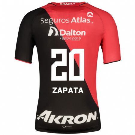 Kandiny Niño Camiseta Juan Zapata #20 Negro 1ª Equipación 2023/24 La Camisa Chile