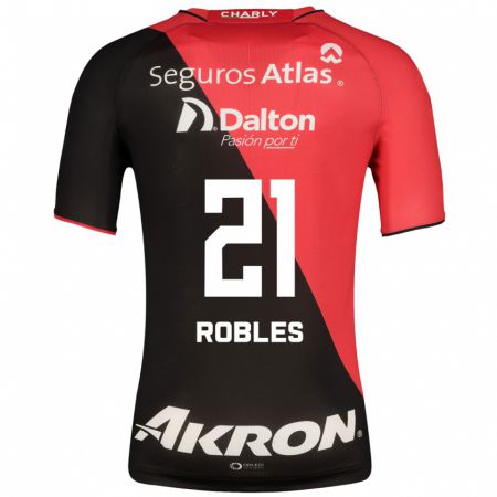 Kandiny Niño Camiseta Carlos Robles #21 Negro 1ª Equipación 2023/24 La Camisa Chile