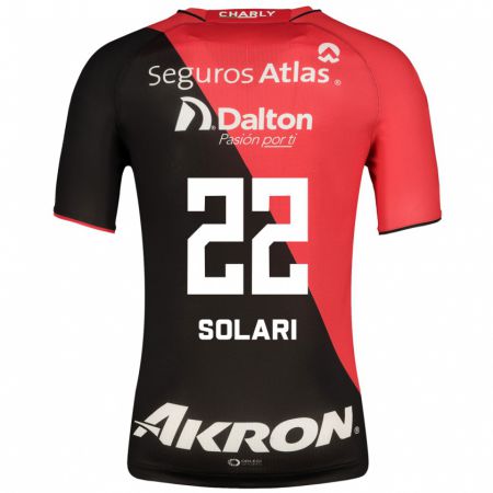Kandiny Niño Camiseta Augusto Solari #22 Negro 1ª Equipación 2023/24 La Camisa Chile