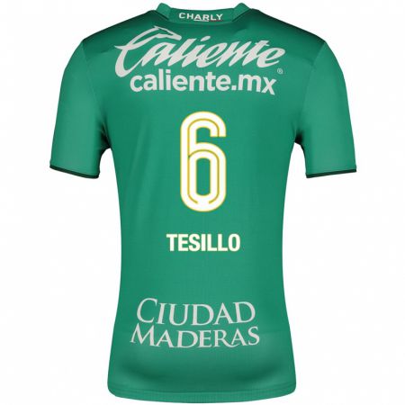 Kandiny Niño Camiseta William Tesillo #6 Verde 1ª Equipación 2023/24 La Camisa Chile