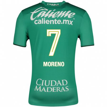 Kandiny Niño Camiseta Iván Moreno #7 Verde 1ª Equipación 2023/24 La Camisa Chile