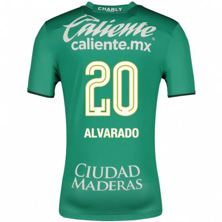 Kandiny Niño Camiseta Alfonso Alvarado #20 Verde 1ª Equipación 2023/24 La Camisa Chile