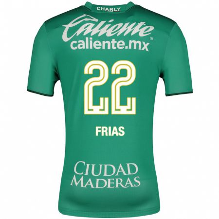 Kandiny Niño Camiseta Adonis Frías #22 Verde 1ª Equipación 2023/24 La Camisa Chile