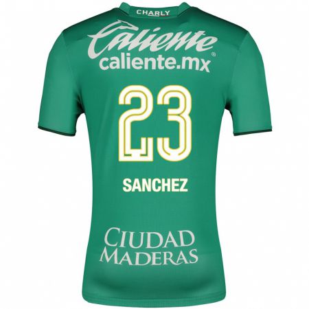 Kandiny Niño Camiseta Borja Sánchez #23 Verde 1ª Equipación 2023/24 La Camisa Chile