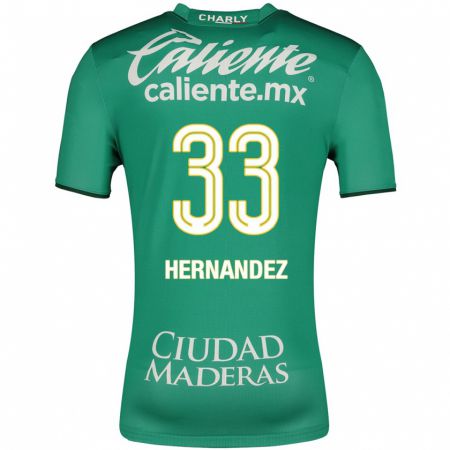 Kandiny Niño Camiseta Pedro Hernández #33 Verde 1ª Equipación 2023/24 La Camisa Chile